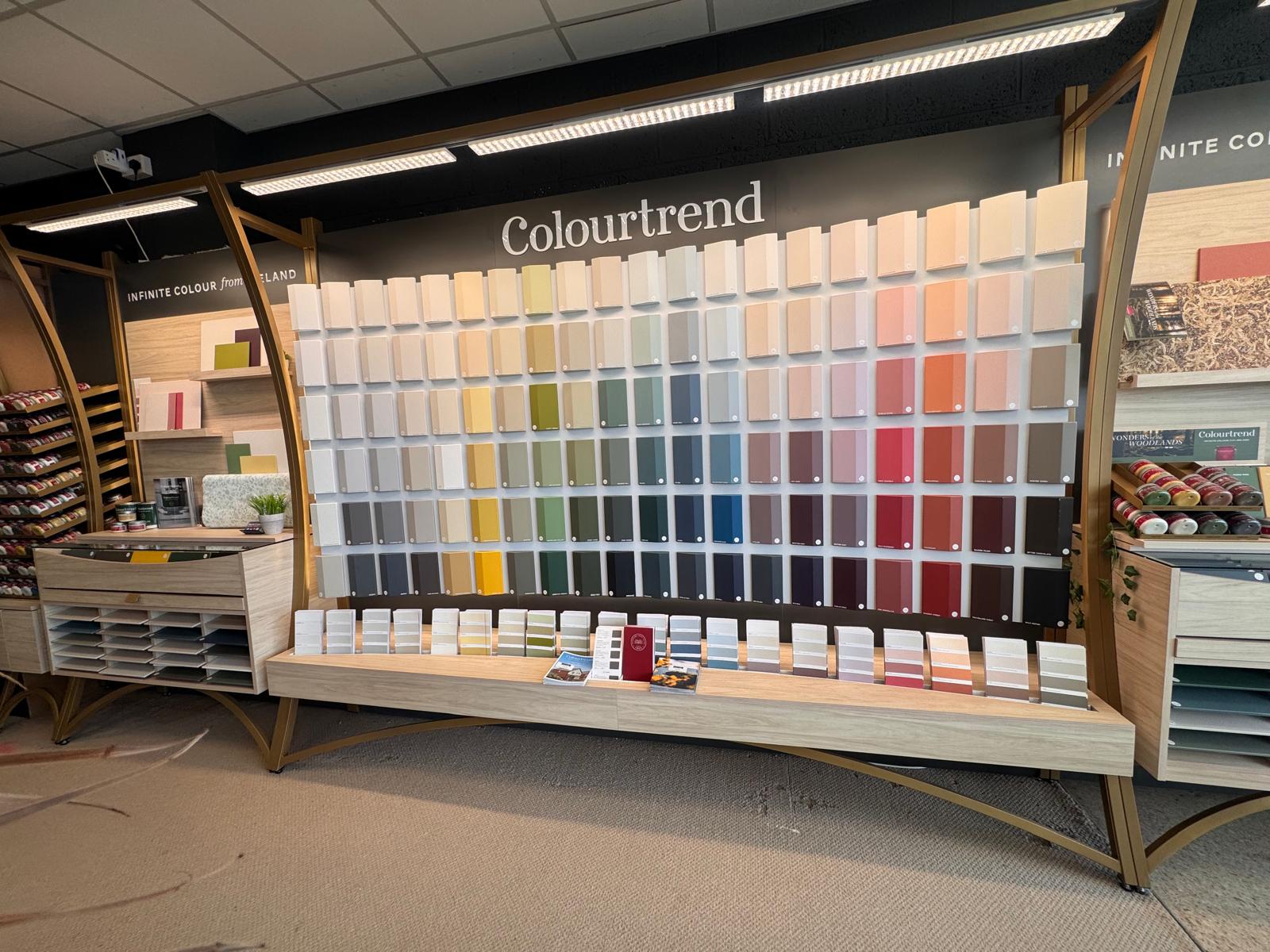 Colourtrend showroom display at Shane Curran Home Company, Dungarvan