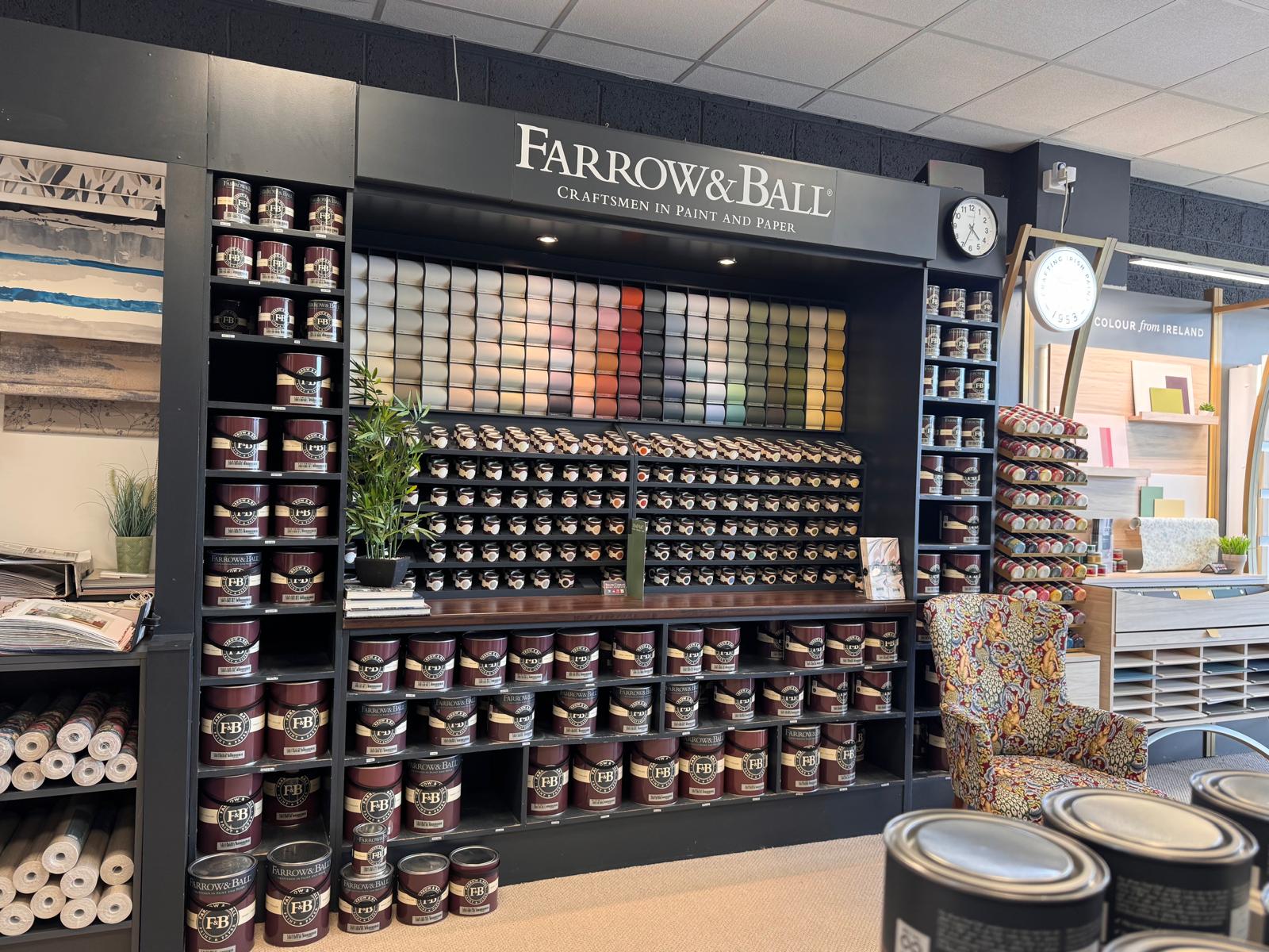 Farrow & Ball showroom display at Shane Curran Home Company, Dungarvan