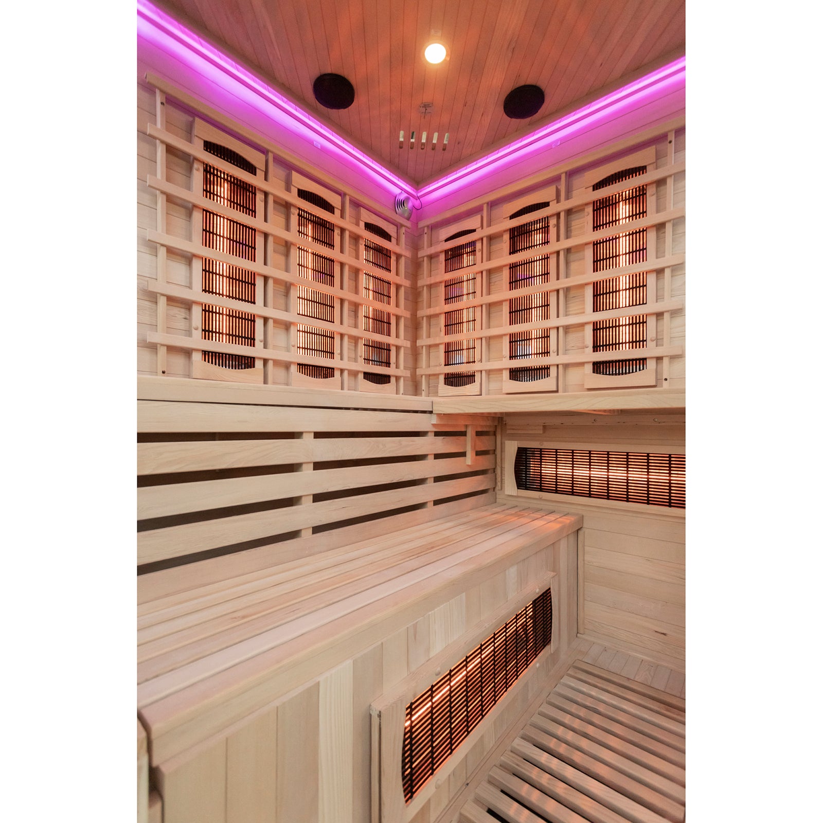 Tribe Athens 3 Corner Infrared Sauna - Image 3